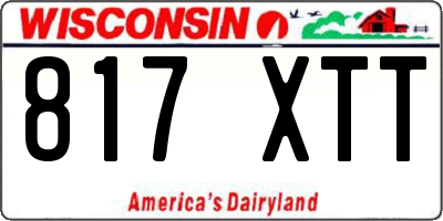 WI license plate 817XTT