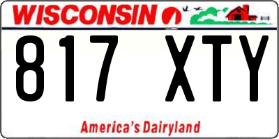 WI license plate 817XTY