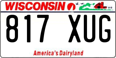 WI license plate 817XUG