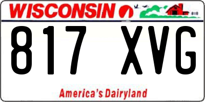 WI license plate 817XVG