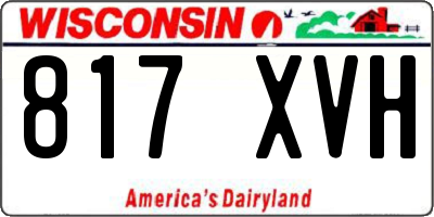 WI license plate 817XVH
