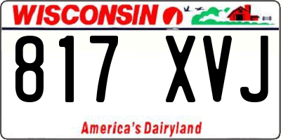 WI license plate 817XVJ