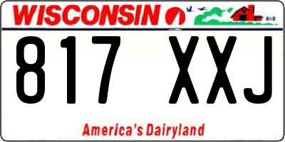 WI license plate 817XXJ