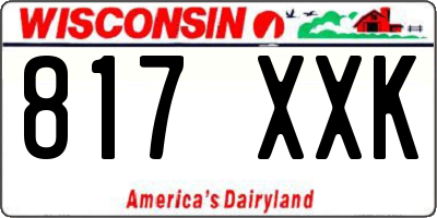 WI license plate 817XXK