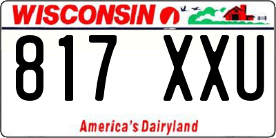 WI license plate 817XXU