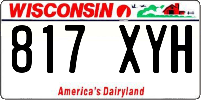 WI license plate 817XYH