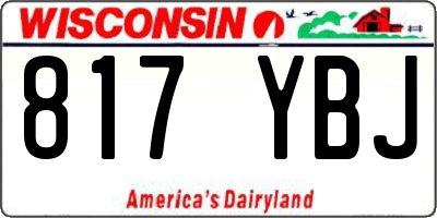 WI license plate 817YBJ