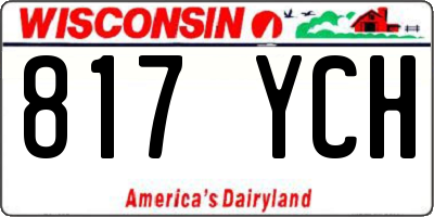 WI license plate 817YCH