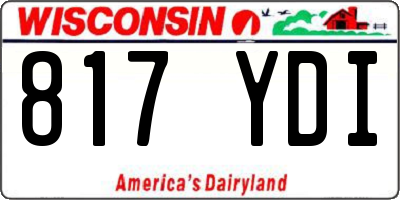 WI license plate 817YDI