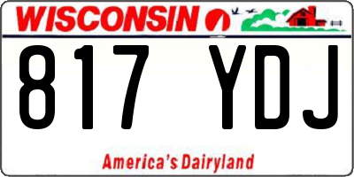 WI license plate 817YDJ