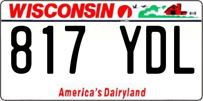 WI license plate 817YDL