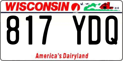 WI license plate 817YDQ