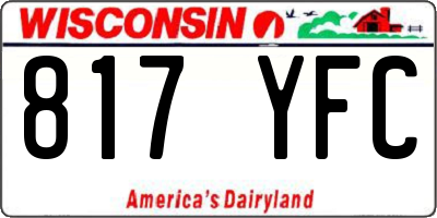 WI license plate 817YFC