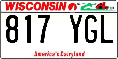 WI license plate 817YGL