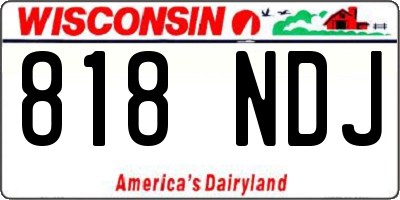 WI license plate 818NDJ