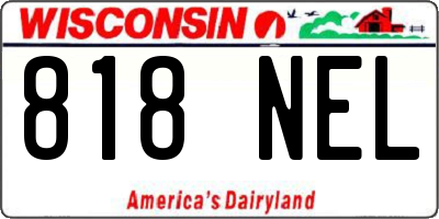 WI license plate 818NEL