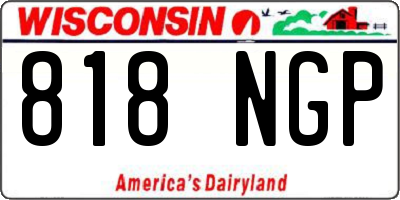 WI license plate 818NGP