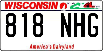 WI license plate 818NHG