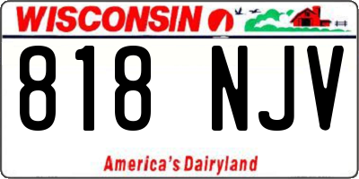 WI license plate 818NJV