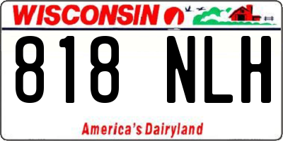 WI license plate 818NLH