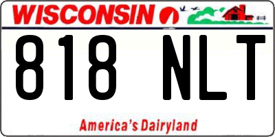 WI license plate 818NLT