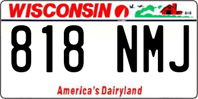WI license plate 818NMJ