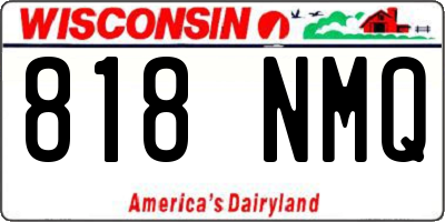 WI license plate 818NMQ