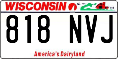 WI license plate 818NVJ