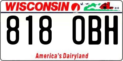 WI license plate 818OBH