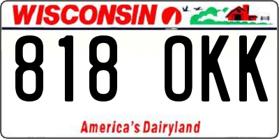 WI license plate 818OKK