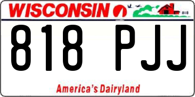 WI license plate 818PJJ