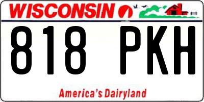 WI license plate 818PKH