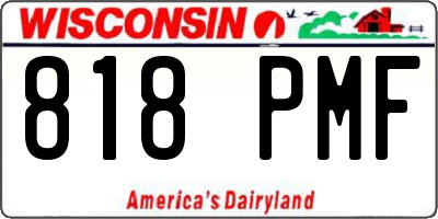 WI license plate 818PMF