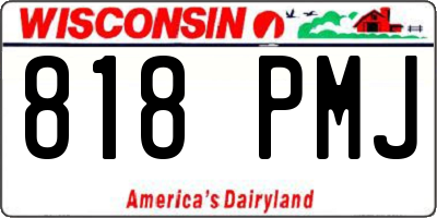 WI license plate 818PMJ