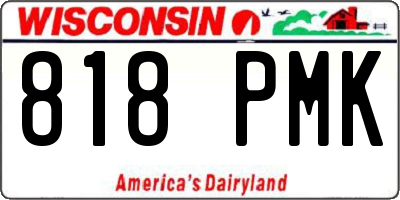 WI license plate 818PMK