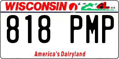 WI license plate 818PMP
