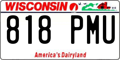 WI license plate 818PMU