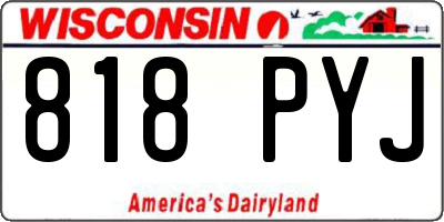 WI license plate 818PYJ
