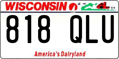 WI license plate 818QLU