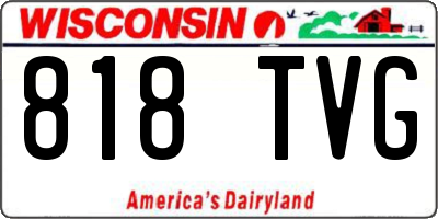 WI license plate 818TVG