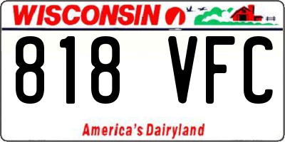 WI license plate 818VFC