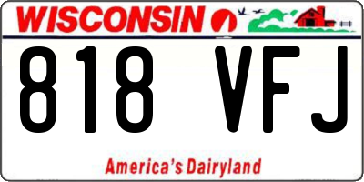 WI license plate 818VFJ