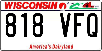 WI license plate 818VFQ