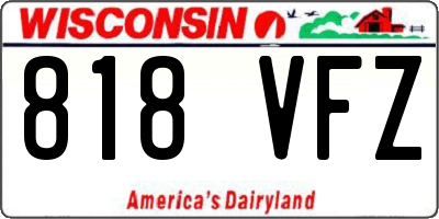 WI license plate 818VFZ