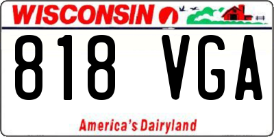 WI license plate 818VGA
