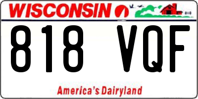 WI license plate 818VQF
