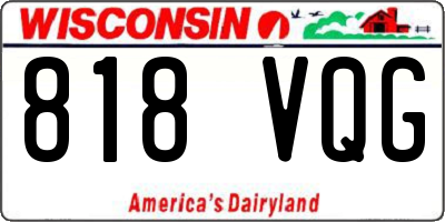 WI license plate 818VQG