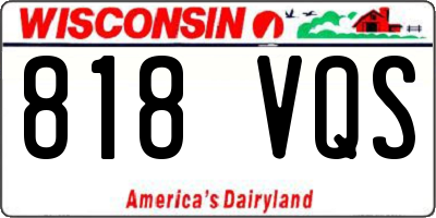 WI license plate 818VQS