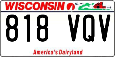 WI license plate 818VQV