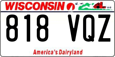 WI license plate 818VQZ